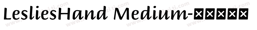 LesliesHand Medium字体转换